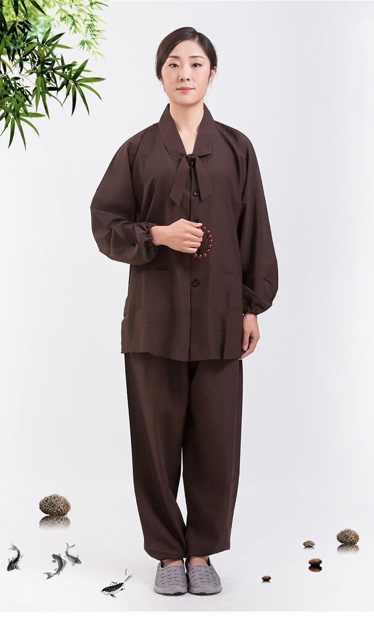 居士服女佛教衣服外套海青僧服女居士禅修服居士服拜佛打坐服男套装