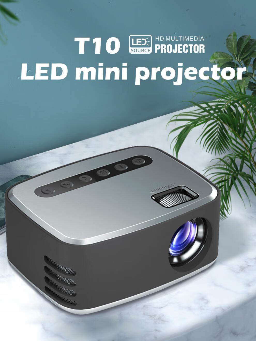 爱普生(epson)投影仪同款miniprojectorhometheater投影仪家用p 插线