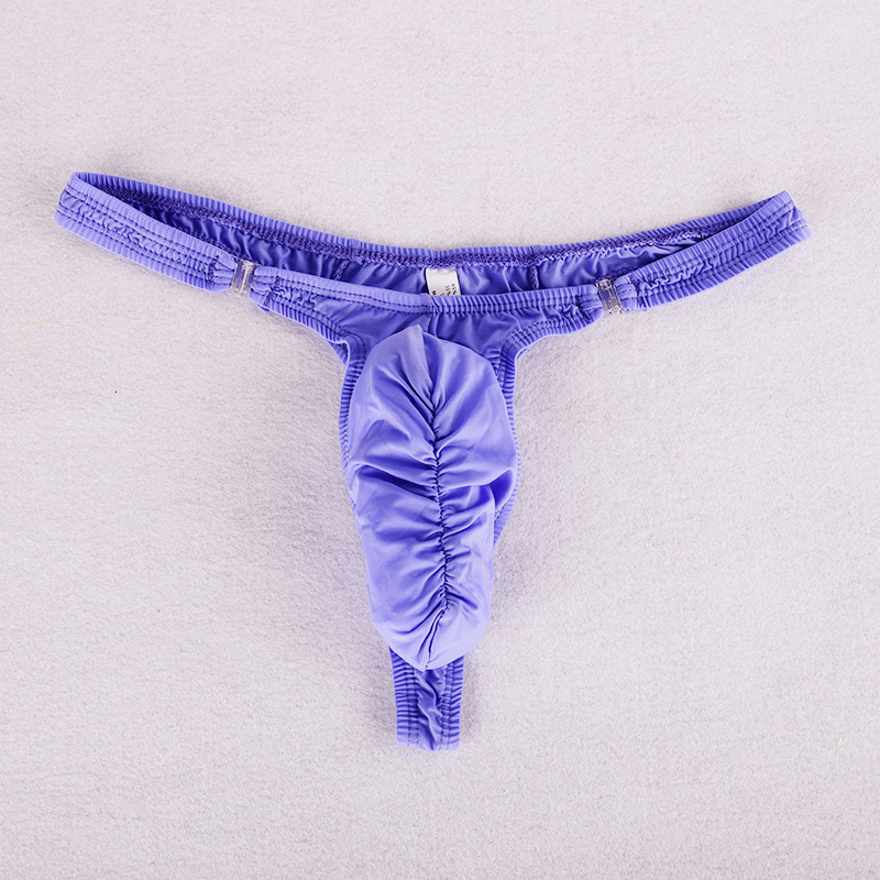 保密发货性感男士情趣内裤男丁字裤内衣全透明t裤激情免脱夜店开档大