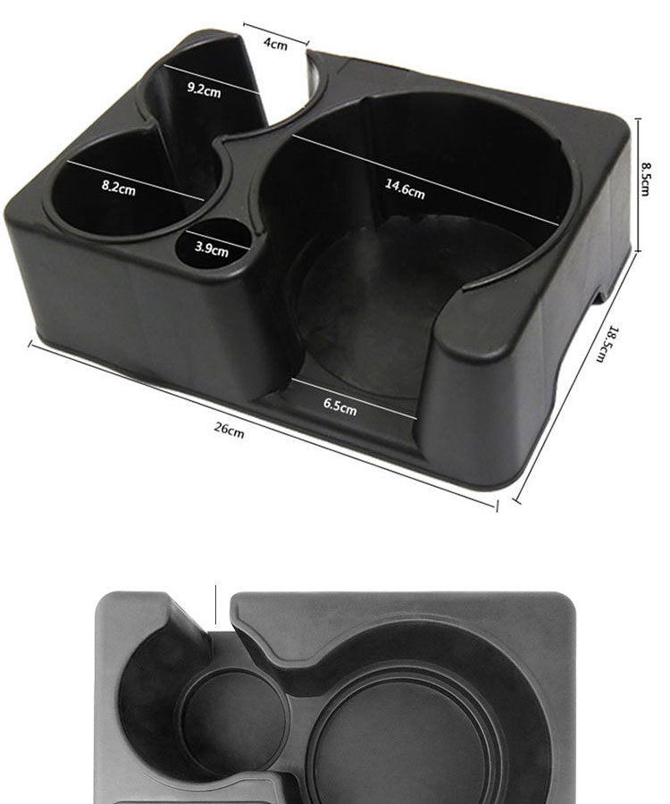 新款汽车通用车载壶架水杯架车用暖壶茶杯货车固定座杯座支架底座黑色