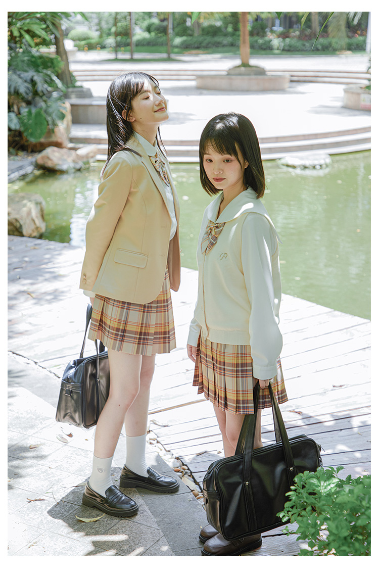 zonper中牌制服馆山吹原创jk格裙制服裙全涤面料日系少女半身百褶裙