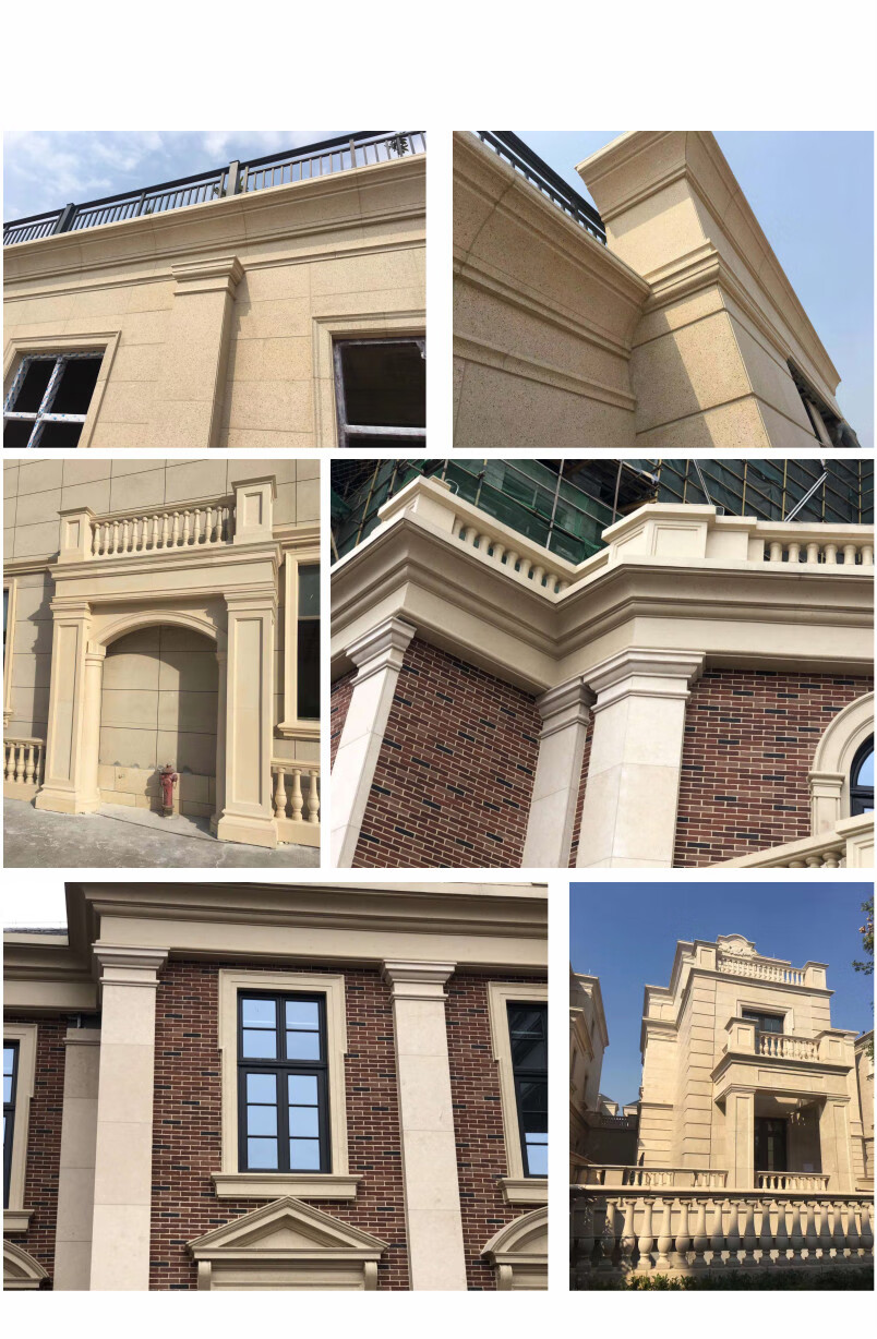 eps线条 eps外墙线条装饰发泡陶瓷欧式窗套窗台别墅人造石线条构件