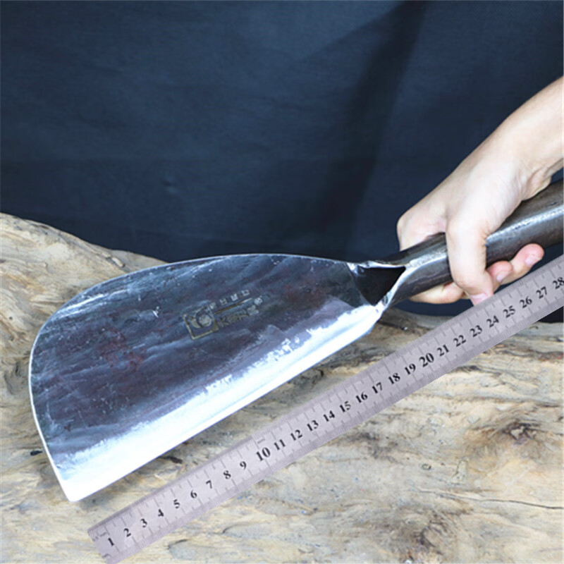 户外刀开山柴刀弹簧钢锻打圆头柴刀大号农用户外钓鱼开路野营树多功能