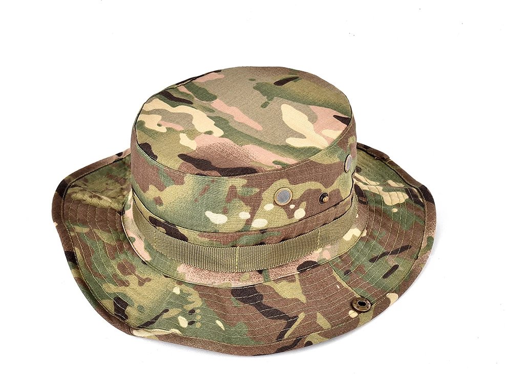 迷彩帽21新式迷彩奔尼帽户外圆边帽男太阳帽遮阳帽夏季骑行登山钓鱼