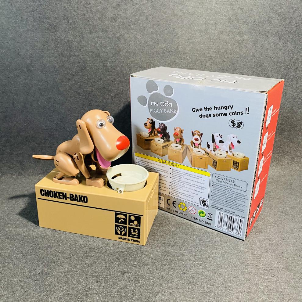 贪吃狗存钱罐抖音贪吃狗吃钱狗存钱罐小狗玩具硬币的狗狗儿童储钱罐