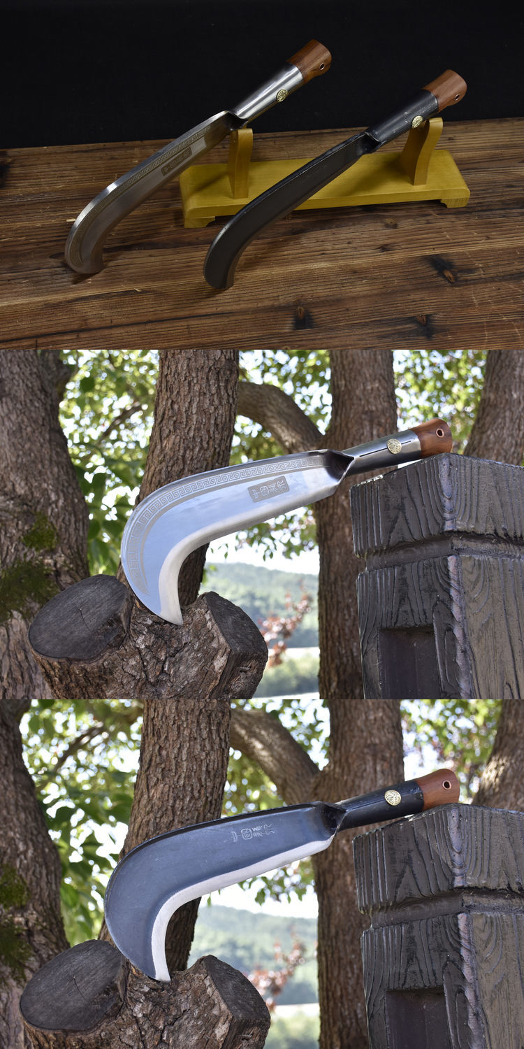 大砍刀定制农用柴刀户外开路竹刀锻打枝刀劈柴伐木刀弯刀砍柴刀联能