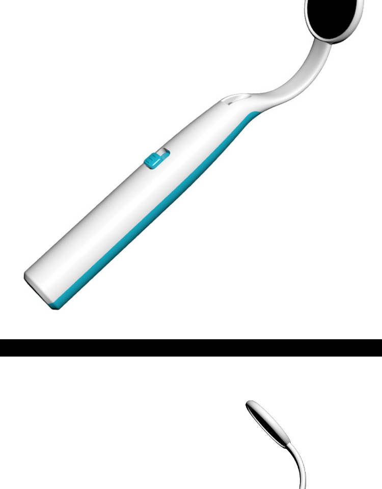 可视口腔镜高清牙医检查镜看牙齿口腔小镜牙科内窥镜防雾带灯器械天空