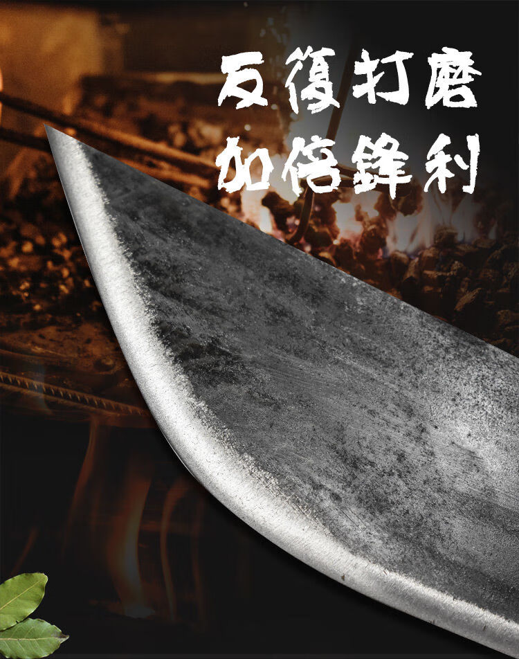 杀猪牛专用刀手工锻打刀尖刀大号放血长刀锰钢屠宰屠夫杀羊锋利尚峰k8