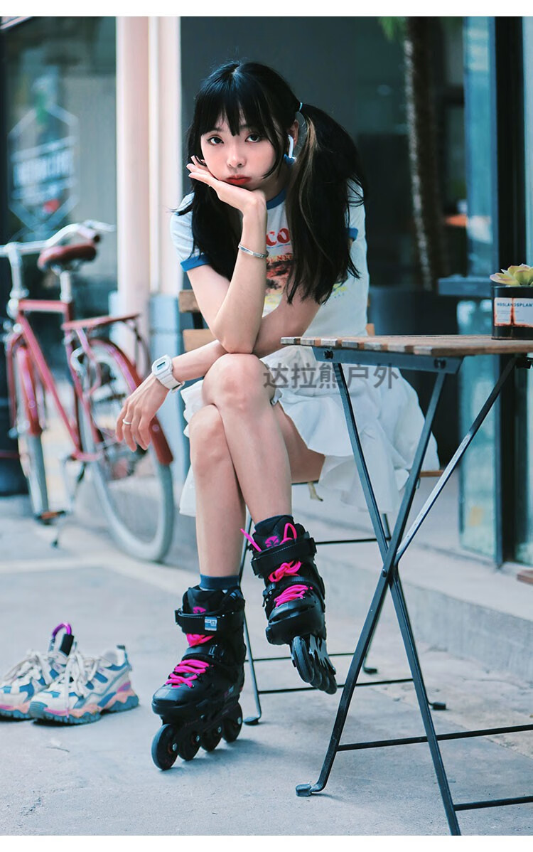 飞·鹰成人溜冰鞋 柚子轮滑f5s轮滑鞋成人初学溜冰鞋旱冰鞋男女花式