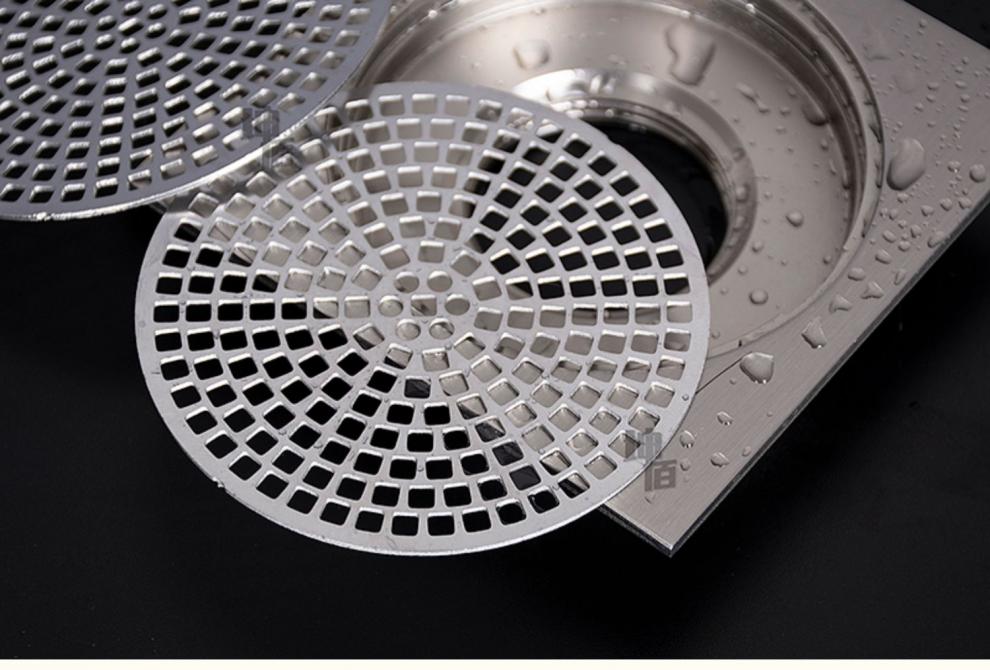 不锈钢地漏盖圆形地漏网片旧地漏改造卫生间浴室下水道毛发过滤网猎獒