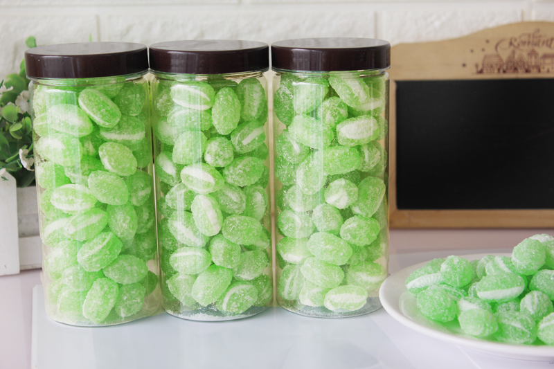 老式薄荷糖硬糖2份起螺丝糖罐装清凉糖果怀旧糖果薄荷味糖1瓶280克