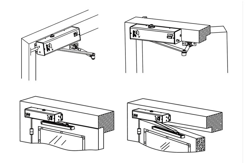 防火门温电双控闭门器常开式消防联动电动闭门器防火门电磁释放器