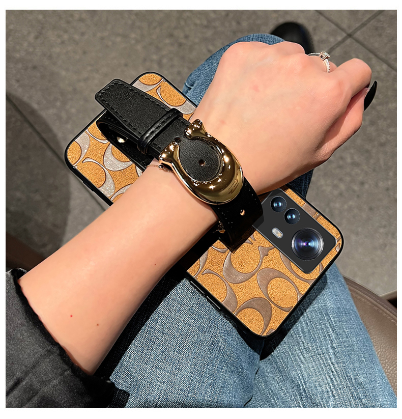 小米12便携腕带手机壳小米11pro保护套cc手腕真皮带xiaomi10青春版