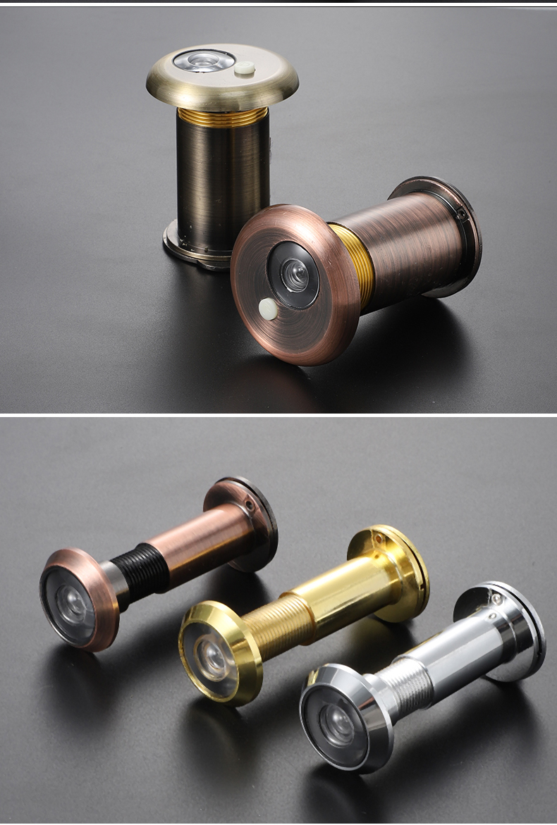 德国门镜摄像头实时监控 防盗门猫眼门镜通用堵孔二合一门铃家用门上