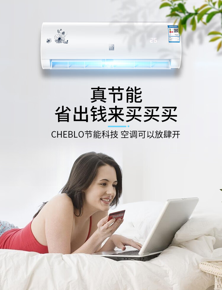 cheblo空调挂机大小1匹15匹2p3p单冷暖宁波节能科技公司省电星宠正1匹