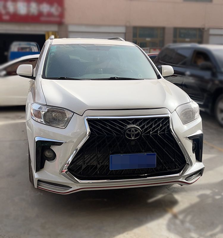 适用于丰田汉兰达改装大包围雷克萨斯中网前后脸保险杠外观老改新 12
