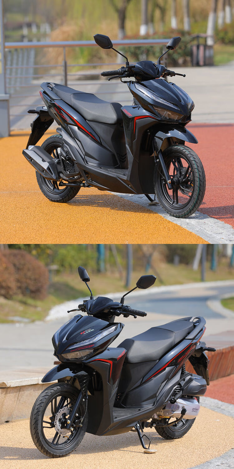 2022全新款120v适用全新踏板摩托车150cc电喷机车越野燃油整车本田