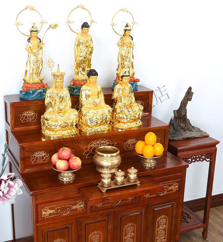 郁美时代梵泽福供桌加高佛垫樟木藏式密宗供佛桌垫高佛像底座实木神台