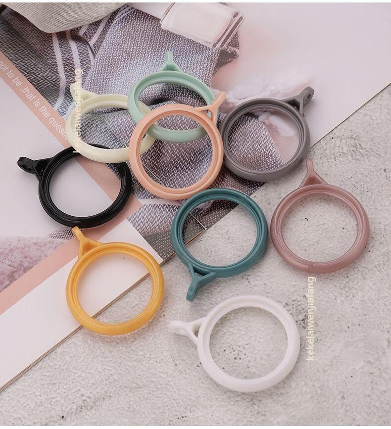 参团拼购窗帘环圈加厚静音挂环罗马杆吊环挂圈窗帘杆挂钩环窗帘扣窗帘