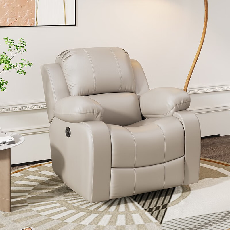 头等太空沙发舱单人懒人电动多功能按摩躺椅美甲客厅真皮摇椅按摩椅