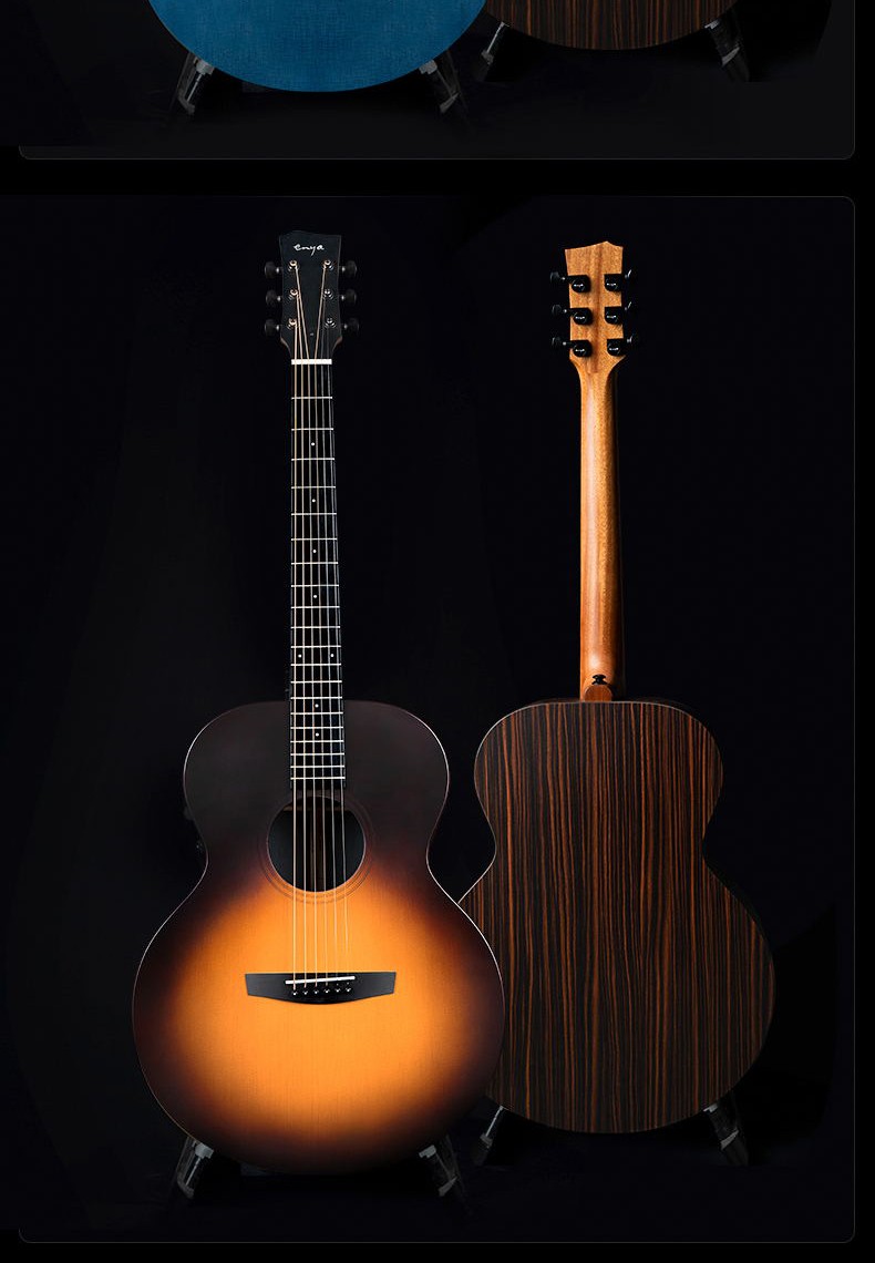 enya恩雅x1pro初学者入门女生男生电箱旅行民谣单板吉他34英寸原木色