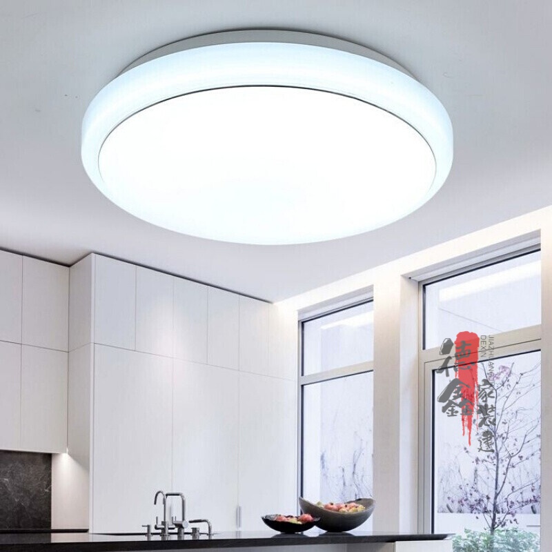 黛惑led吸顶灯罩外壳 圆形灯罩外壳罩卧室阳台简约现代灯具配件 不加