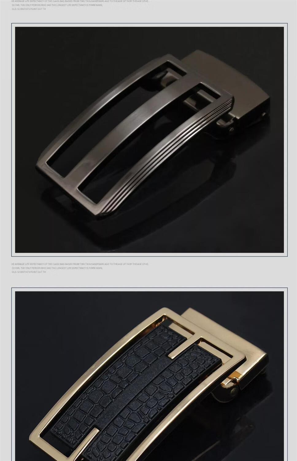 精选裤带头男士皮带扣头裤腰带头男合金平滑扣卡子35配件男式卡扣哈璐