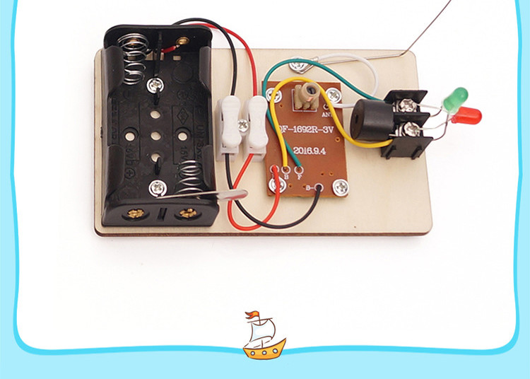 黛惑 发报机 自制无线电报机模型发报机科技小制作小发明中小学生科学