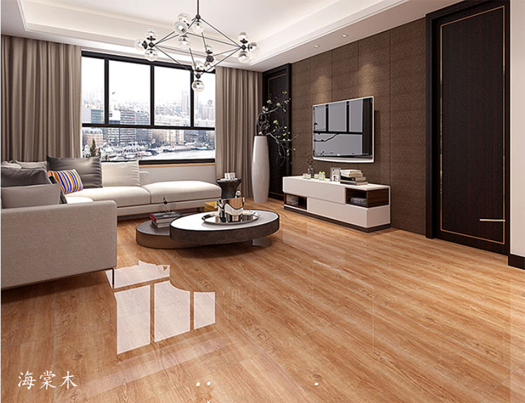 灰色瓷砖600x600客厅卧室滑耐磨仿木纹地板砖800x800亚光仿古砖8d80