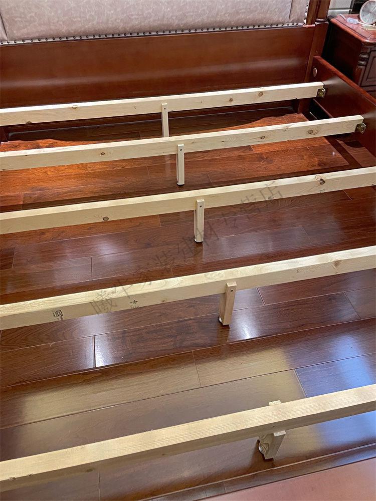 床架横梁床底支撑实木龙骨加固定床脚床子支架支撑腿横木条木头t单个