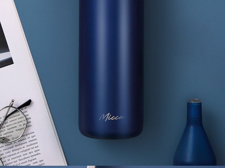 美的micca保温杯男女士大容量316l不锈钢水杯便携车载商务办公室泡茶