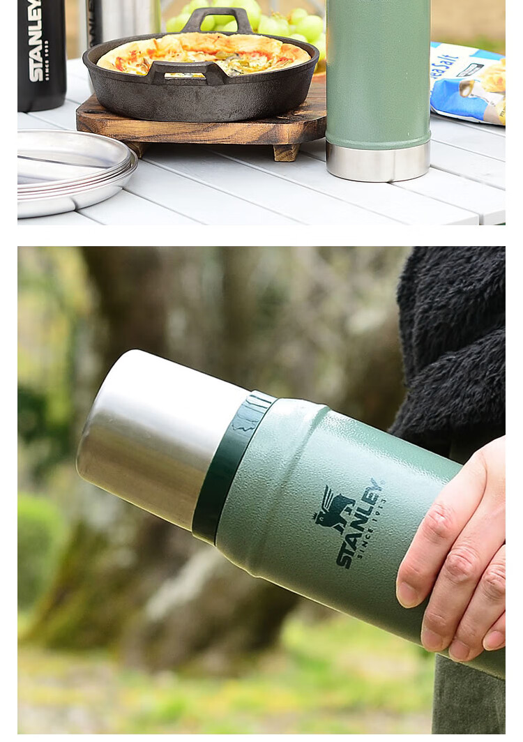 新款史丹利水壶stanley史丹利保温壶保温杯便携保冷户外大容量保温