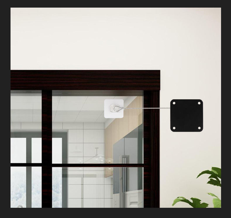 闭门器自动家用关门神器免打孔简易拉绳大门玻璃门推拉铁门缓冲器普通