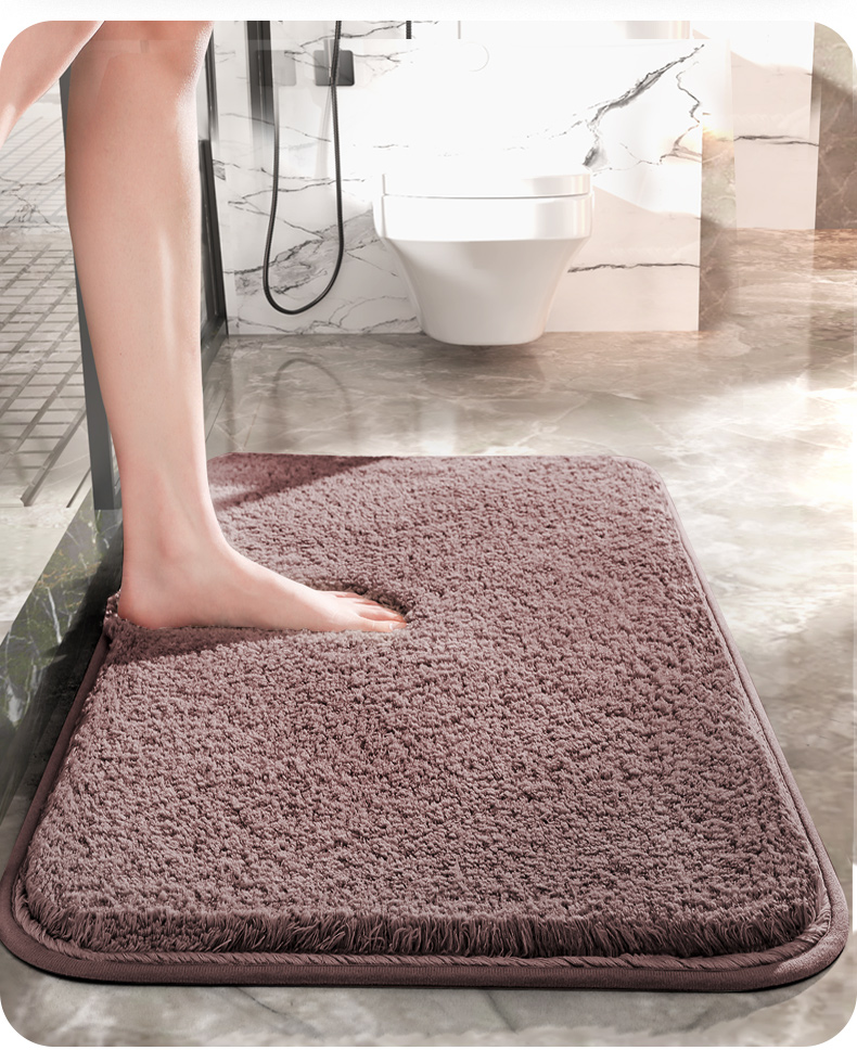 门口地毯门垫进门定制加厚踩脚垫卫生间地垫米白色5080cm材质柔软更肤