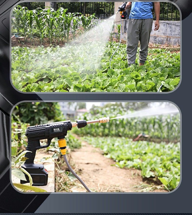 dao)电动喷雾器洗车神器农用农药消毒打药机锂电喷水枪洗车机电动水枪