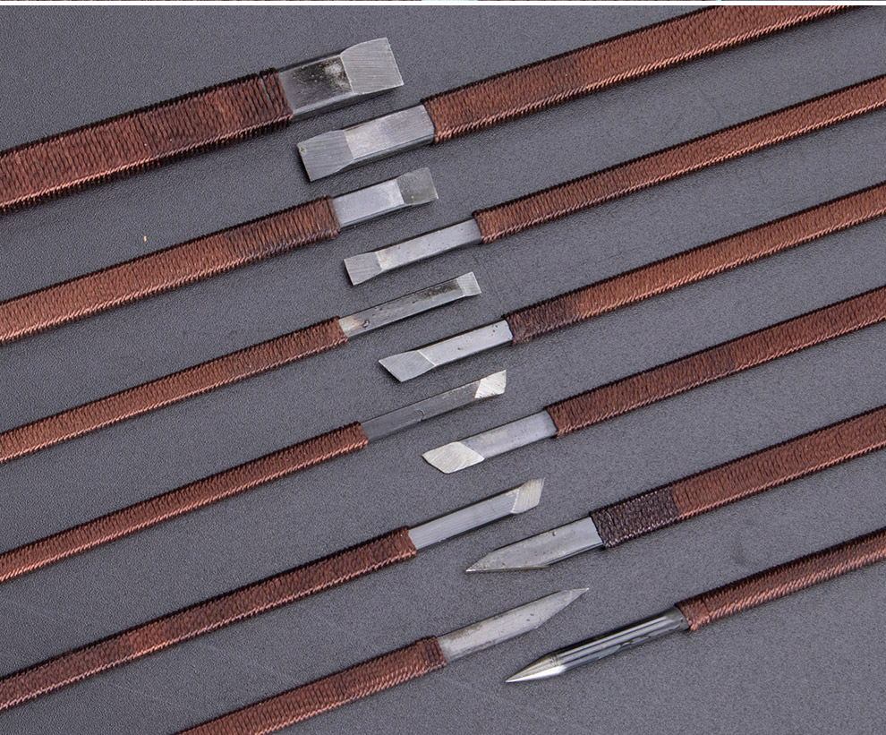 锰钢石刻篆刻刀刻床印床夹子印章手工雕刻刀手工diy篆刻工具配件平头