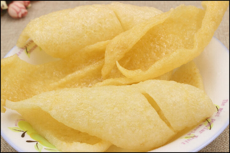 5折油炸猪皮皮肚猪肉皮干货500g凉拌响皮干煲汤江苏特产水发肉皮厚q弹