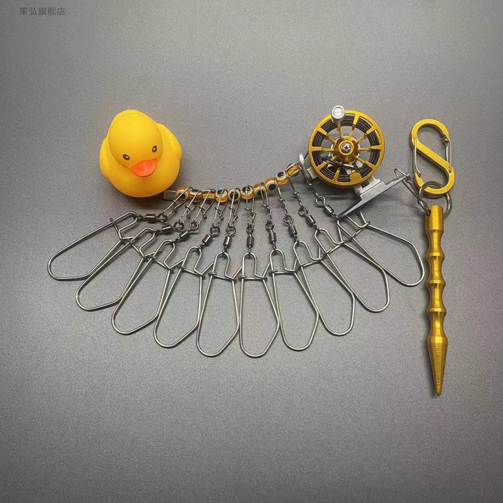 路亚活鱼扣锁鱼器鱼扣锁鱼扣活鱼锁扣鱼器多功能便携式微物大物扣