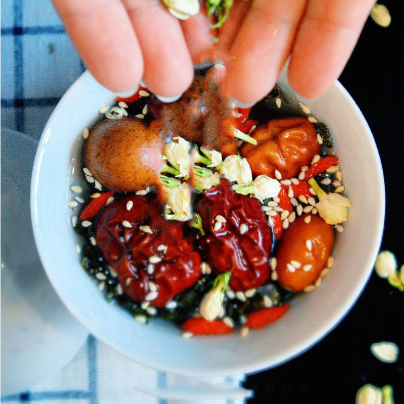 刘三朵八宝茶男人茶女人茶养生盖碗枸杞菊花茶宓蝶6种口味混装20包