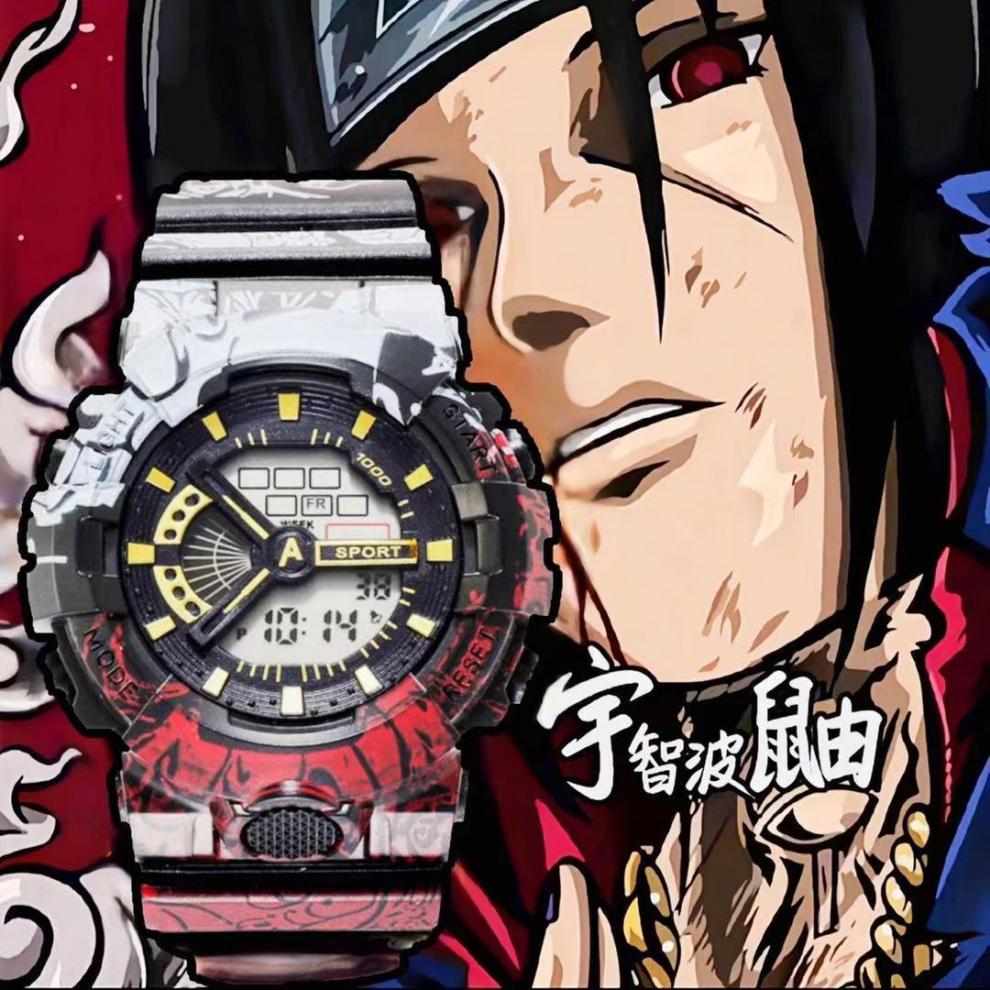 火影忍者手表潮玩动漫周边ins联名系列电子手表男女初中小学生韩版