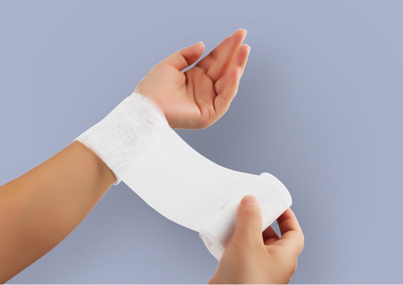 棉花朵朵医用纱布块纱布绷带外科伤口包扎护理用品纱布绷带48600cm1轴