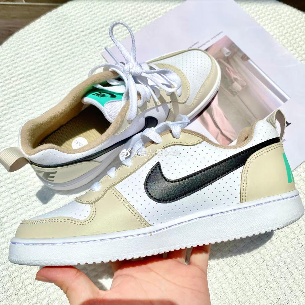 【全新现货】nike耐克court borough芝加哥白红女子运动休闲小白鞋 d