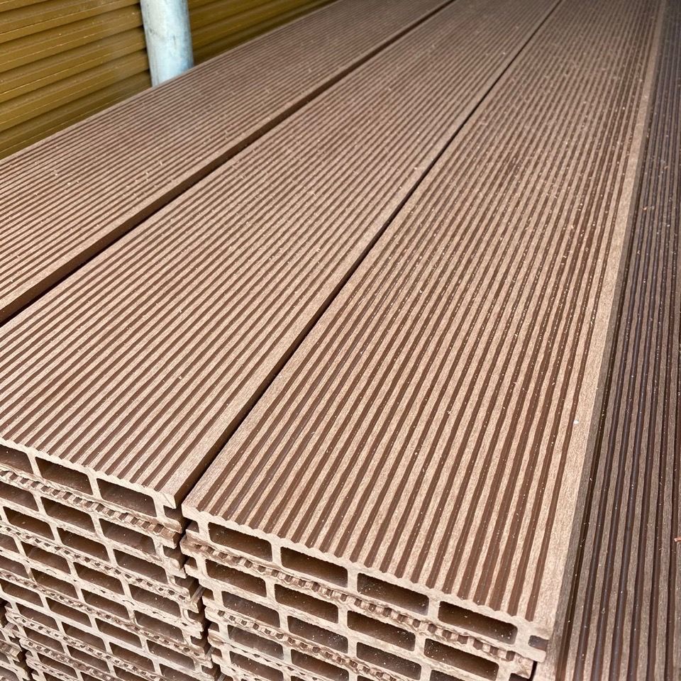 塑木户外地板户外长条塑木地板木塑防腐木地板栈道生态木地板 淡红色