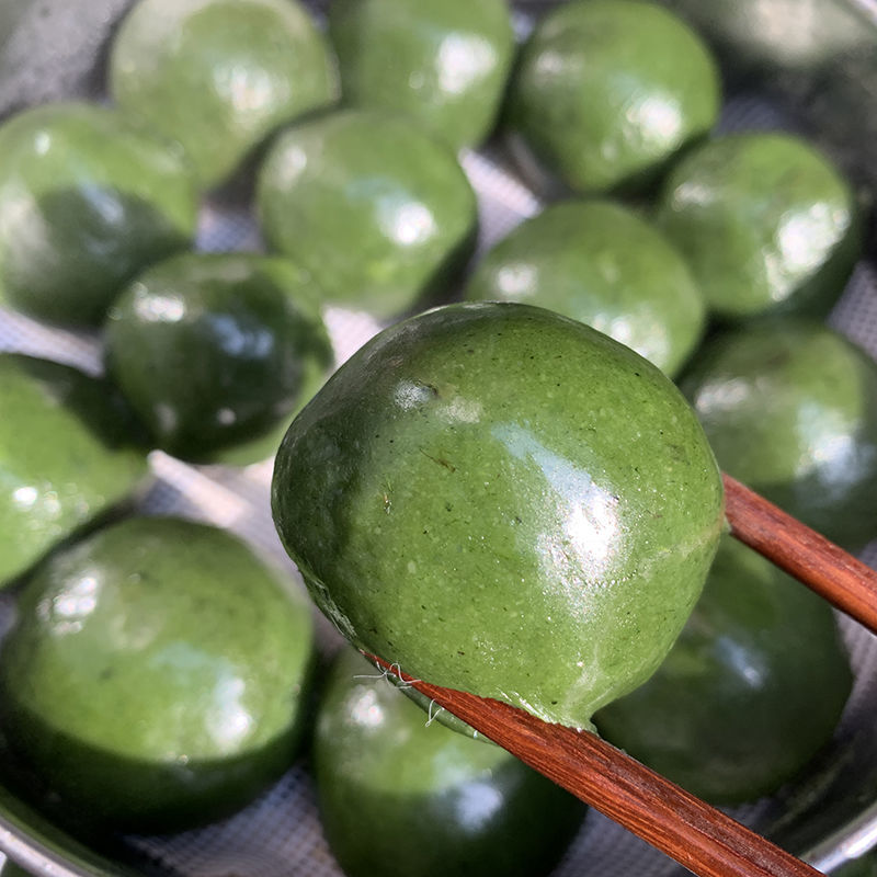 江西特产手工现做青团艾糍粑新艾草团糯米团艾饺艾米果清明果500g