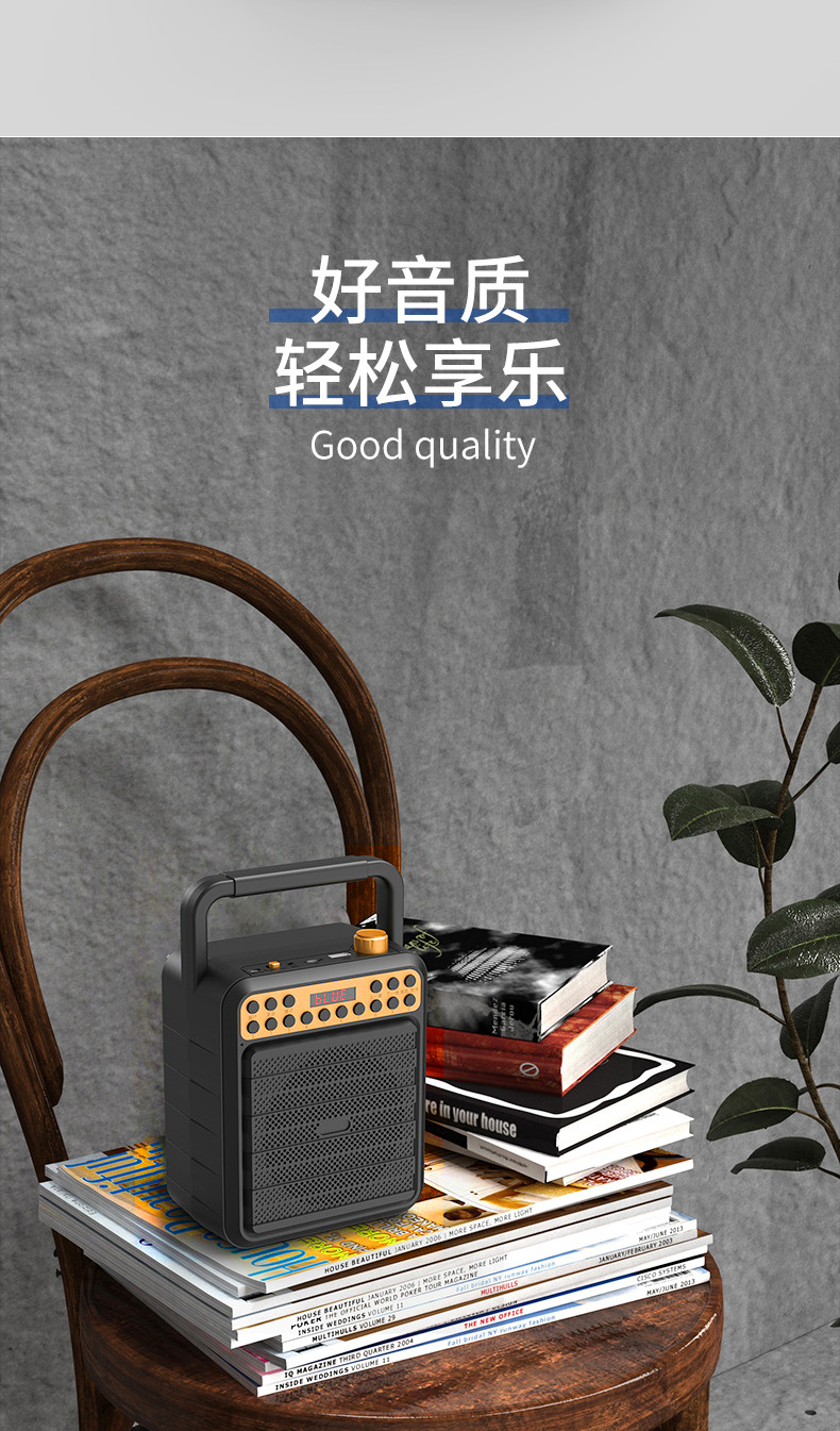 新科shinco户外音响广场舞便携式蓝牙音响迷你手提微信收款音响小