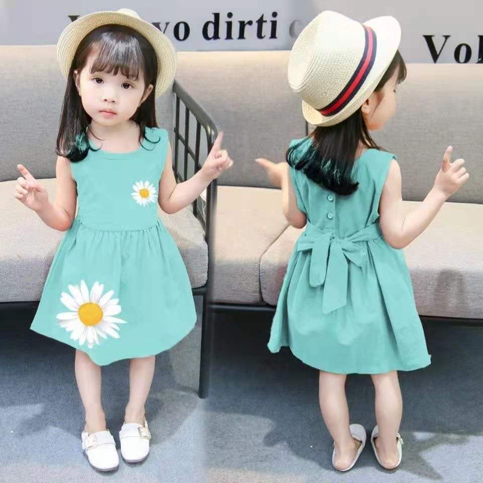 华慧泽女婴连衣裙婴儿裙子夏薄款夏天仙女儿童小公主裙女宝宝甜美裙