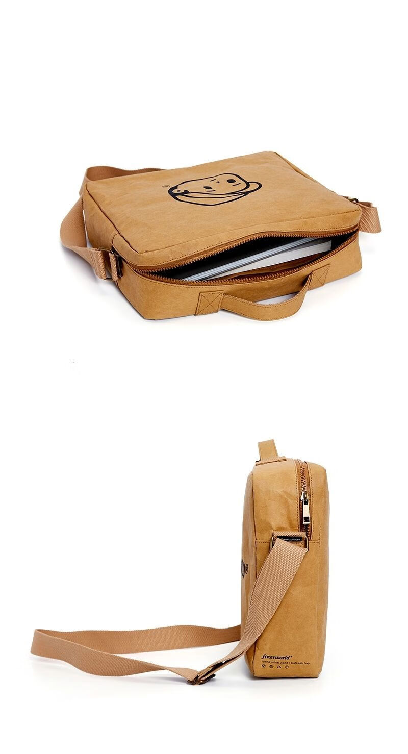 裴玉可水洗牛皮纸复古背包双肩包情侣ins潮牌韩版日系书包sn9090帽子