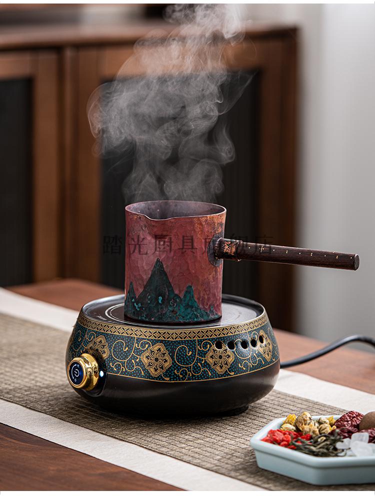 甘肃罐罐茶具沏茶壶罐罐茶煮茶器罐罐茶煮茶器套装小茶炉铜紫铜西北