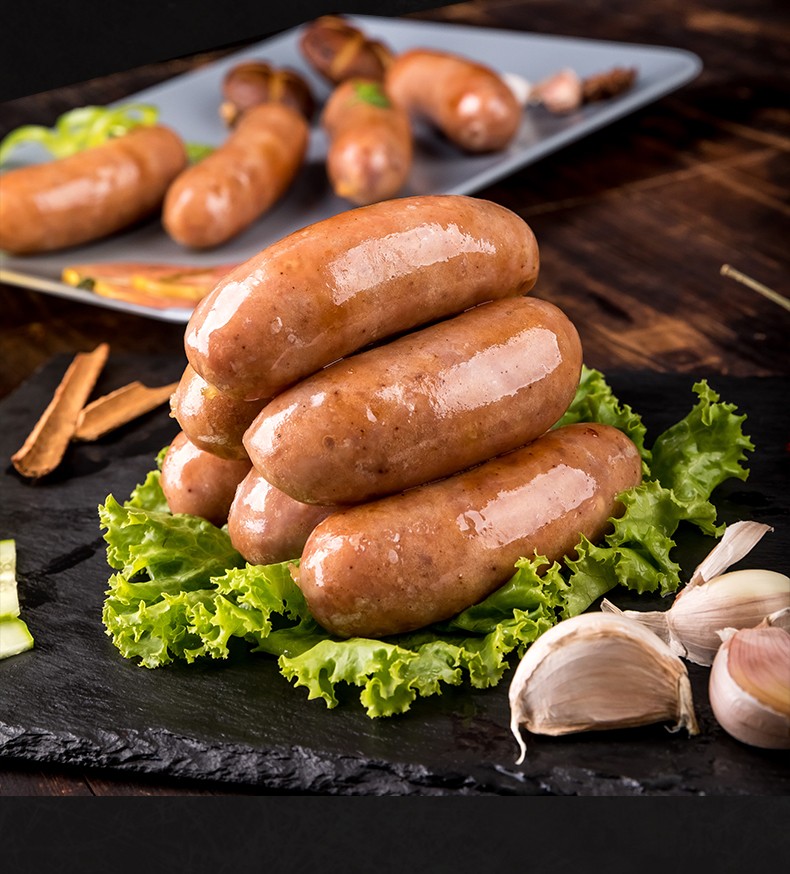 fghgf 小东北火山石烤肠 650g黑胡椒味肉肠香嫩爽口1袋10根 原味