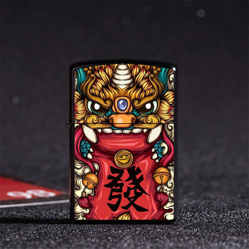 柴油打火机国潮防风煤油打火机男士潮牌彩印个性创意逢赌必赢煤油送礼